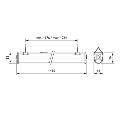 Philips - LED Podelementna svetilka CORELINE LED/60W/230V