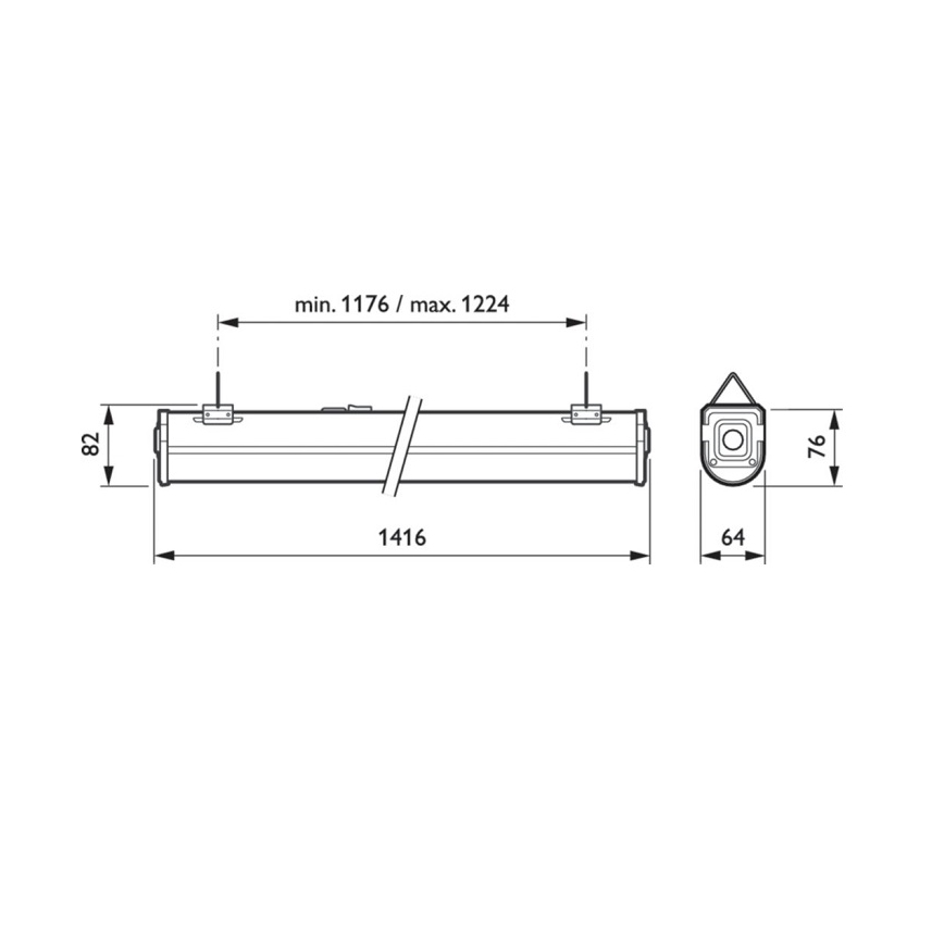 Philips - LED Podelementna svetilka CORELINE LED/60W/230V