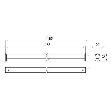 Philips - LED Podelementna svetilka PROJECTLINE LED/13W/230V 3000/4000/6500K