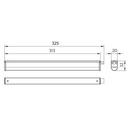 Philips - LED Podelementna svetilka PROJECTLINE LED/3,4W/230V 3000/4000/6500K