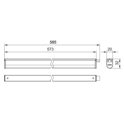 Philips - LED Podelementna svetilka PROJECTLINE LED/6,5W/230V 3000/4000/6500K