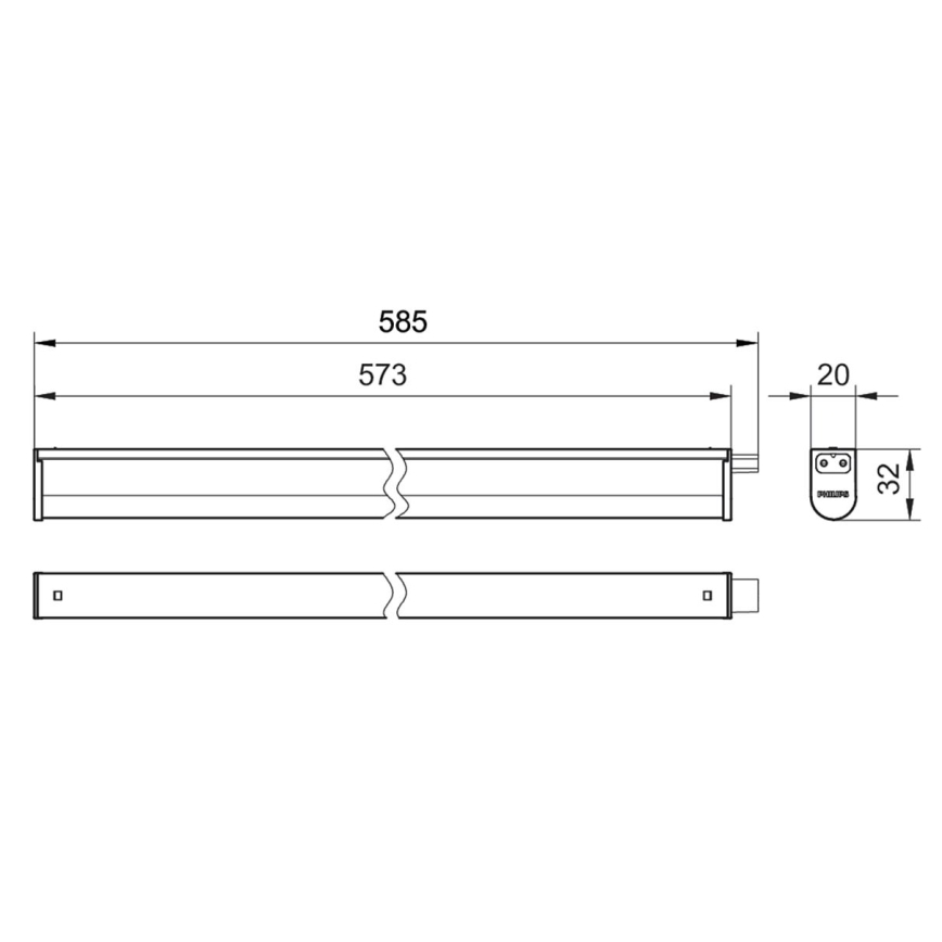 Philips - LED Podelementna svetilka PROJECTLINE LED/6,5W/230V 3000/4000/6500K