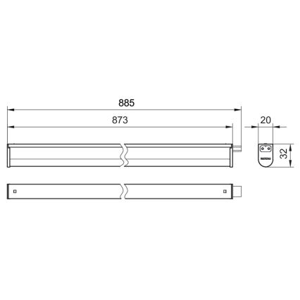 Philips - LED Podelementna svetilka PROJECTLINE LED/9,6W/230V 3000/4000/6500K