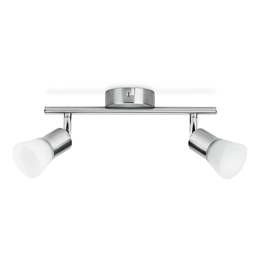 Philips - LED Reflektor 2xLED/4,3W/230V mat krom