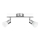 Philips - LED Reflektor 2xLED/4,3W/230V mat krom