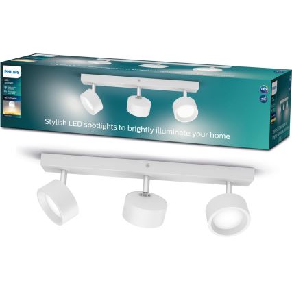 Philips - LED Reflektor 3xLED/5,5W/230V bela