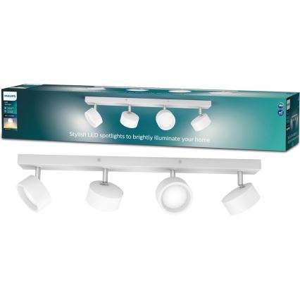 Philips - LED Reflektor 4xLED/5,5W/230V bela