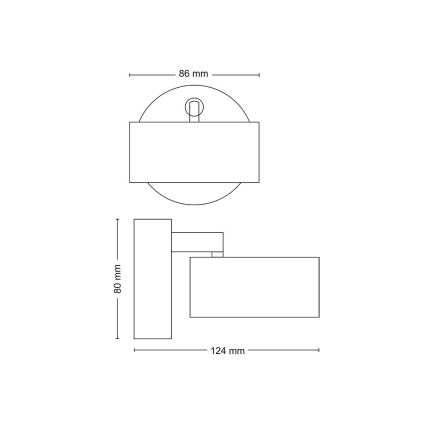 Philips - LED Reflektor LED/5,5W/230V bela