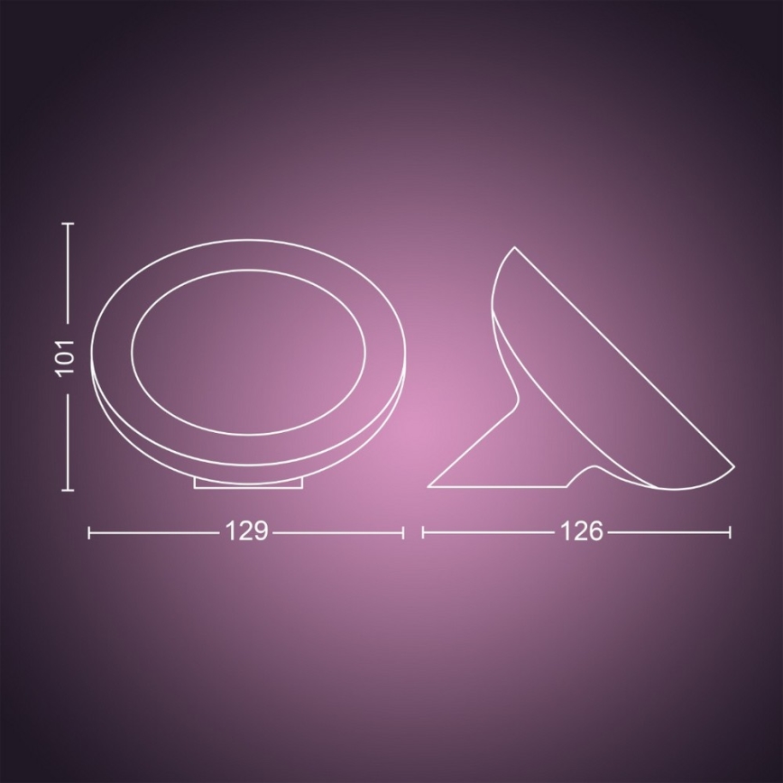 Philips - LED RGB namizna svetilka Hue BLOOM z možnostjo zatemnitve LED/7,1W/230V