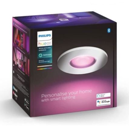 Philips - LED RGB Zatemnitvena kopalniška svetilka Hue XAMENTO 1xGU10/5,7W/230V IP44 2000-6500K