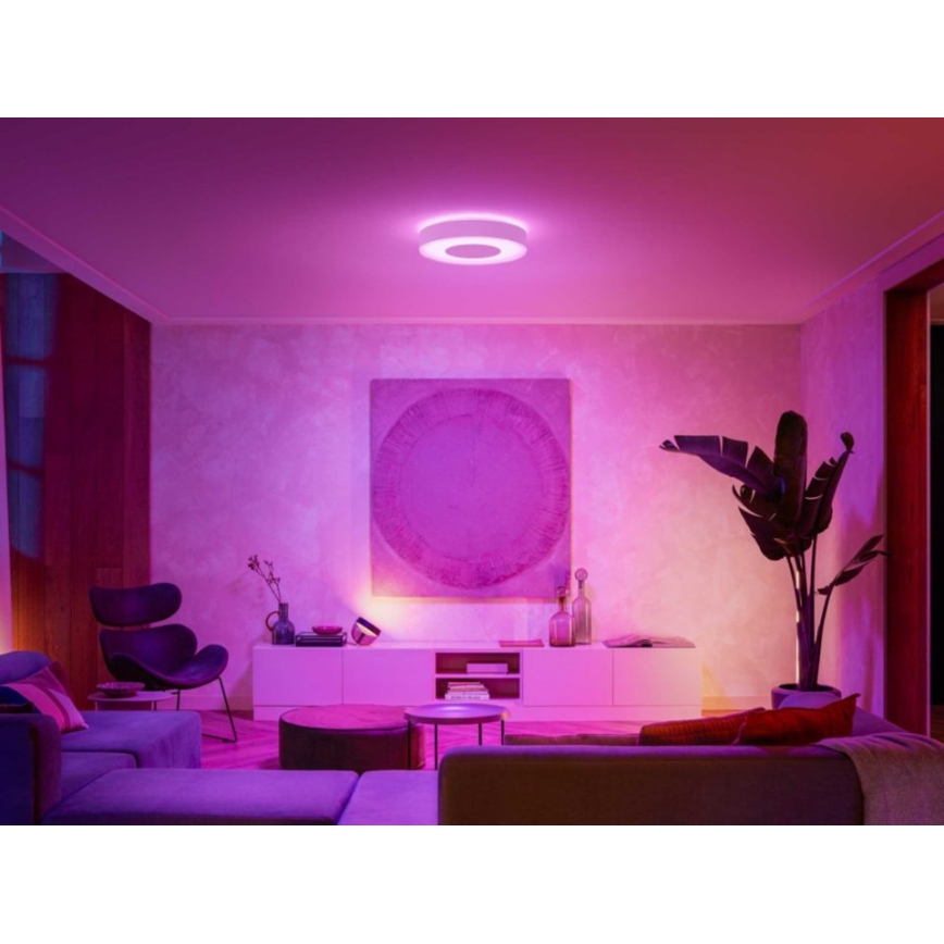 Philips - LED RGB Zatemnitvena stropna svetilka Hue INFUSE LED/52,5W/230V 2000-6500K pr. 425 mm bela
