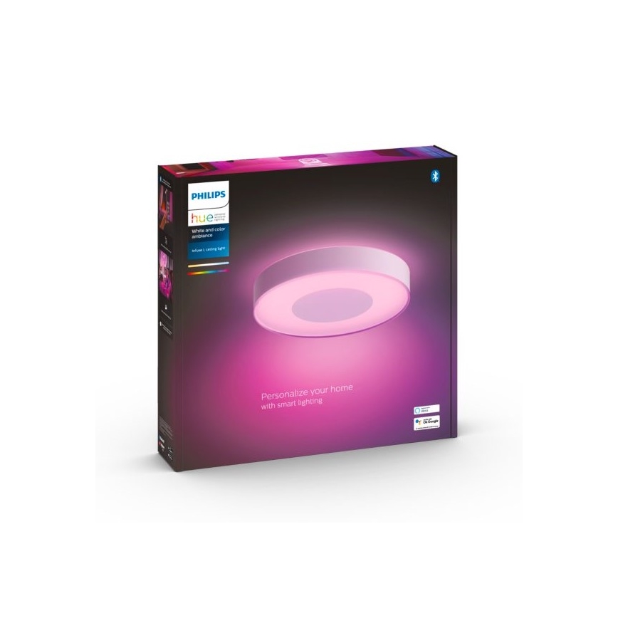 Philips - LED RGB Zatemnitvena stropna svetilka Hue INFUSE LED/52,5W/230V 2000-6500K pr. 425 mm bela