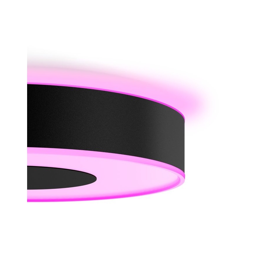 Philips - LED RGB Zatemnitvena stropna svetilka Hue INFUSE LED/52,5W/230V 2000-6500K pr. 425 mm črna