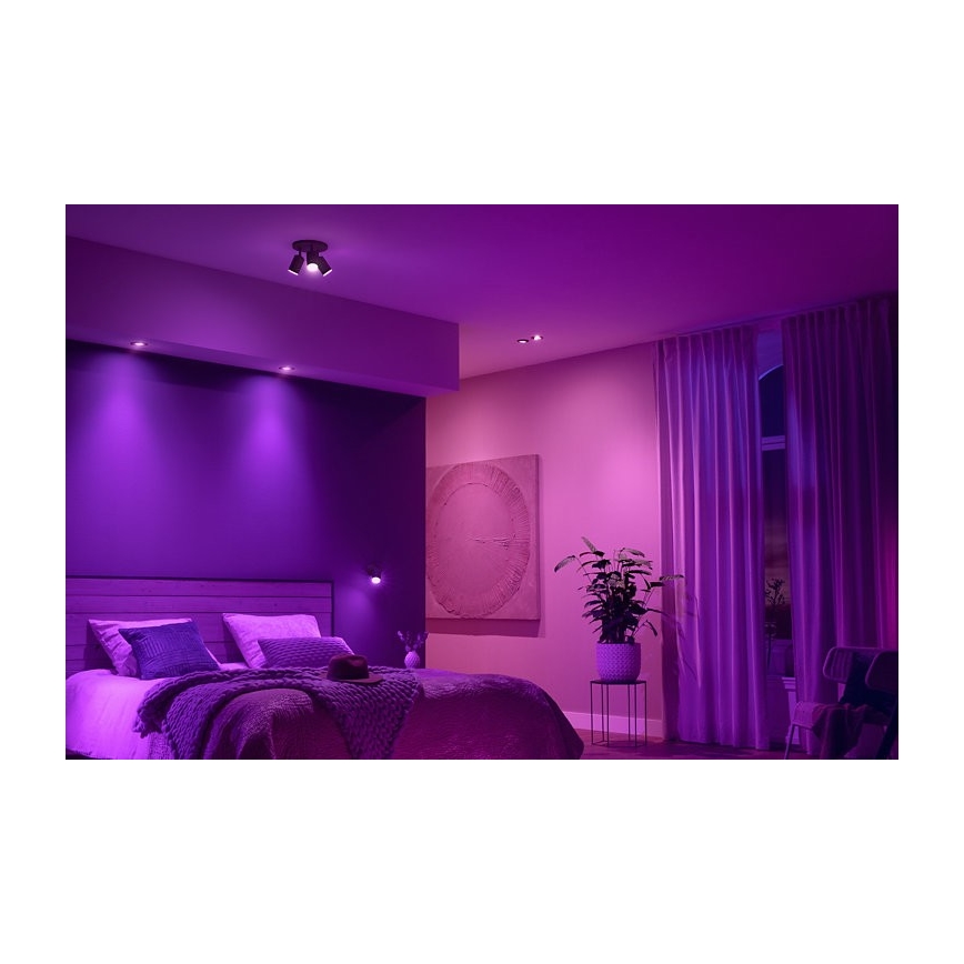 Philips - LED RGB Zatemnitvena vgradna svetilka Hue CENTURA 1xGU10/5,7W/230V 2000-6500K