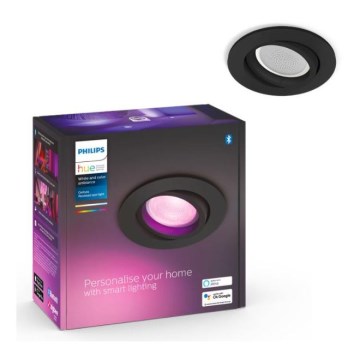 Philips - LED RGB Zatemnitvena vgradna svetilka Hue CENTURA 1xGU10/5,7W/230V 2000-6500K