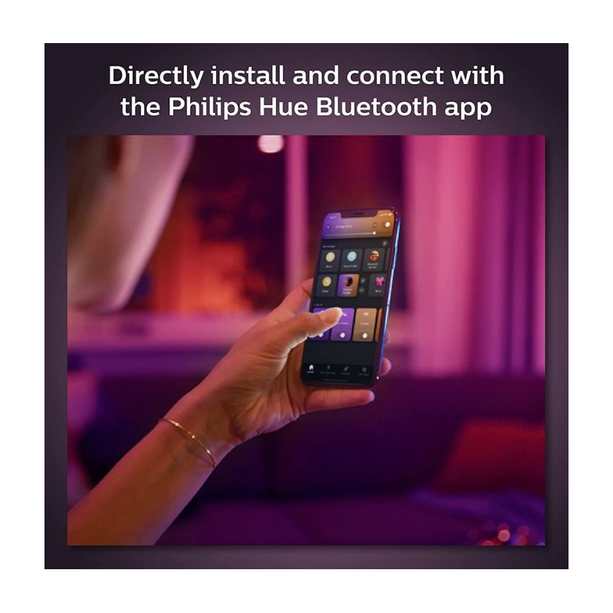 Philips - LED RGB Zatemnitveni reflektor za tračni sistem Hue PERIFO LED RGB/5,2W/24V 2000-6500K