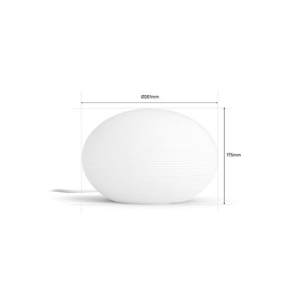 Philips - Zatemnjiva LED RGB namizna svetilka Hue FLOURISH White And Color Ambiance 1xE27/8,1W/230V 1000-20000K