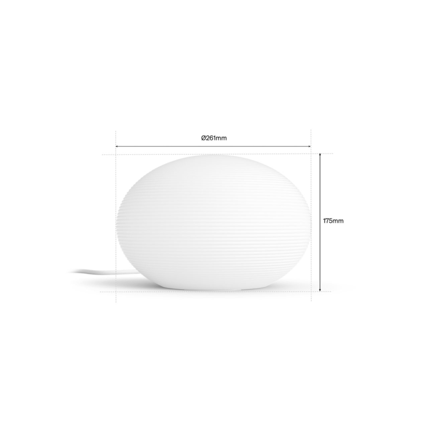 Philips - Zatemnjiva LED RGB namizna svetilka Hue FLOURISH White And Color Ambiance 1xE27/8,1W/230V 1000-20000K