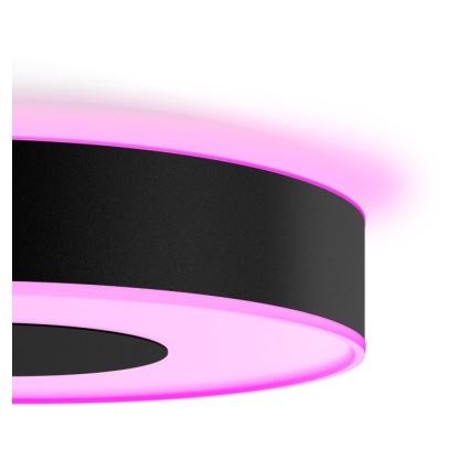 Philips - LED RGB zatemnjevalna stropna svetilka Hue INFUSE LED/52,5W/230V 2000-6500K premer 425 mm črna