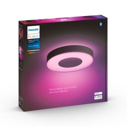 Philips - LED RGB zatemnjevalna stropna svetilka Hue INFUSE LED/52,5W/230V 2000-6500K premer 425 mm črna