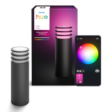 Philips - LED RGB zatemnljiva zunanja svetilka Hue LUCCA 1xE27/8,1W/230V 40 cm 1000-20000K IP44