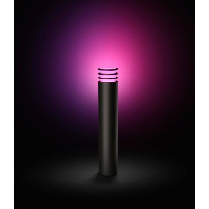Philips - LED RGB Zatemnljiva zunanja svetilka Hue LUCCA 1xE27/8,1W/230V 77 cm 1000-20000K IP44