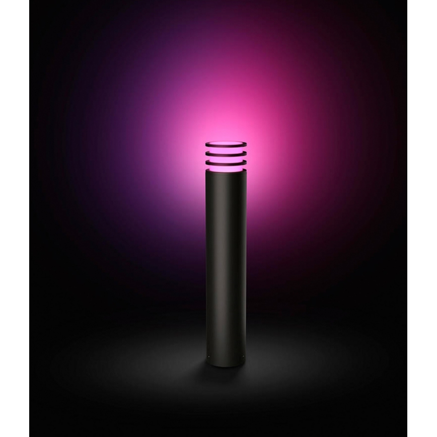 Philips - LED RGB Zatemnljiva zunanja svetilka Hue LUCCA 1xE27/8,1W/230V 77 cm 1000-20000K IP44
