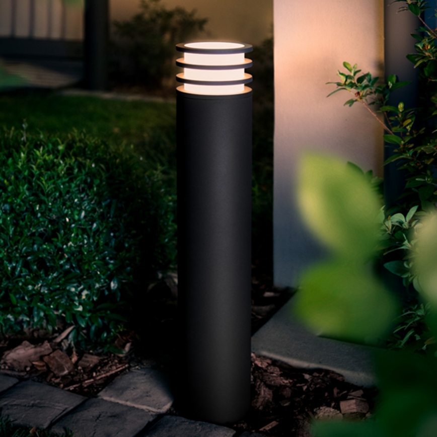 Philips - LED RGB Zatemnljiva zunanja svetilka Hue LUCCA 1xE27/8,1W/230V 77 cm 1000-20000K IP44