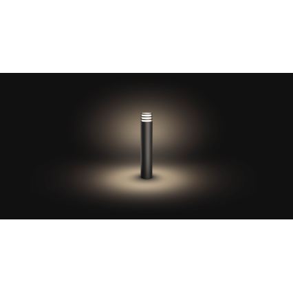 Philips - LED RGB Zatemnljiva zunanja svetilka Hue LUCCA 1xE27/8,1W/230V 77 cm 1000-20000K IP44