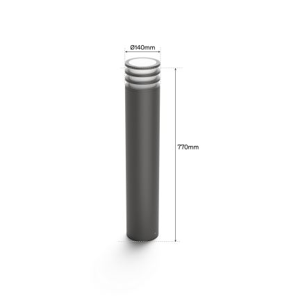 Philips - LED RGB Zatemnljiva zunanja svetilka Hue LUCCA 1xE27/8,1W/230V 77 cm 1000-20000K IP44