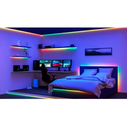 Philips - LED RGBIC Zatemljiv trak SMART STRIP 20m LED/36W/230V 2700-6500K Wi-Fi
