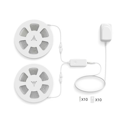 Philips - LED RGBIC Zatemljiv trak SMART STRIP 20m LED/36W/230V 2700-6500K Wi-Fi
