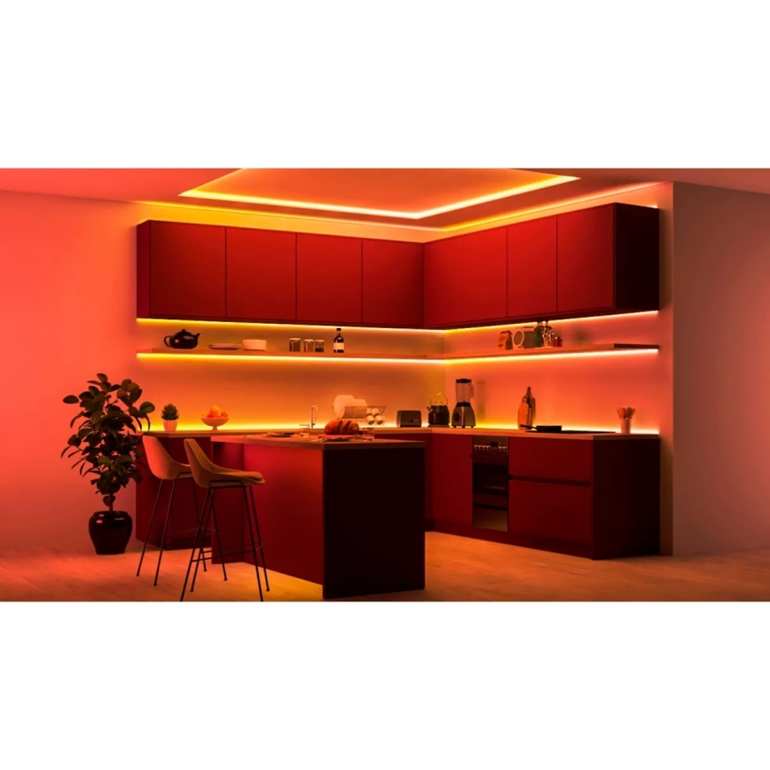Philips - LED RGBIC zatemljiv trak SMART STRIP 2x5m LED/21W/230V 2700-6500K Wi-Fi