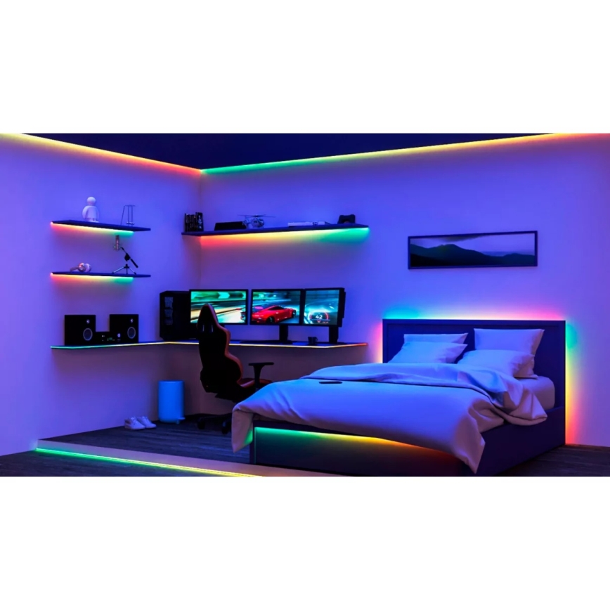 Philips - LED RGBIC zatemljiv trak SMART STRIP 2x5m LED/21W/230V 2700-6500K Wi-Fi