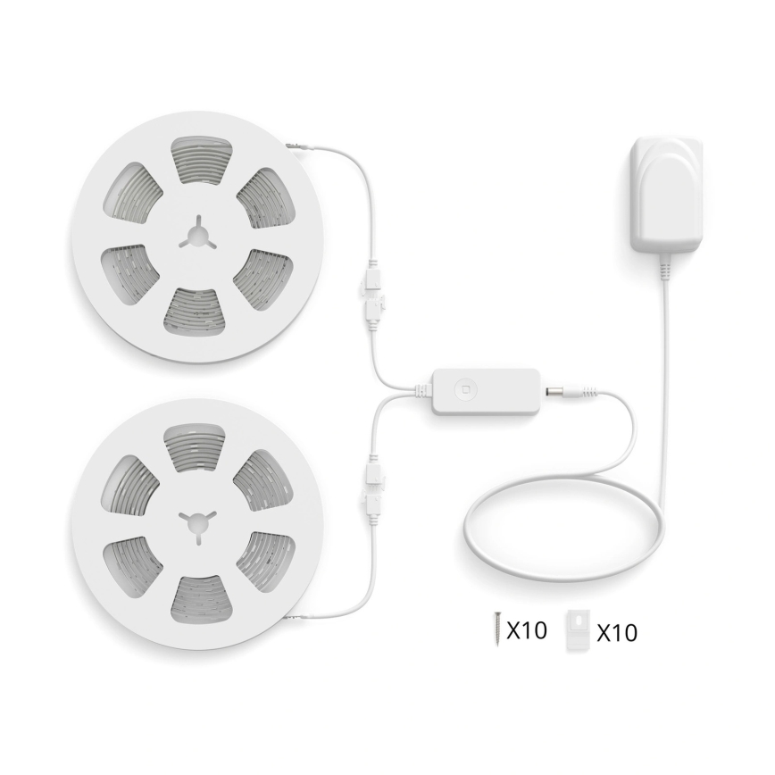 Philips - LED RGBIC zatemljiv trak SMART STRIP 2x5m LED/21W/230V 2700-6500K Wi-Fi