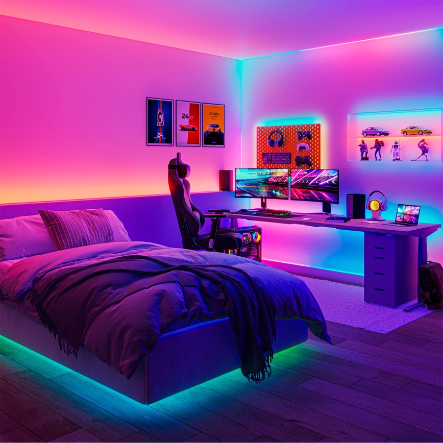 Philips - LED RGBIC zatemljiv trak SMART STRIP 3m LED/13W/230V 2700-6500K Wi-Fi