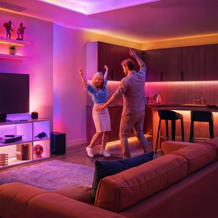 Philips - LED RGBIC zatemljiv trak SMART STRIP 3m LED/13W/230V 2700-6500K Wi-Fi