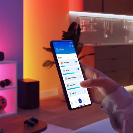 Philips - LED RGBIC zatemljiv trak SMART STRIP 3m LED/13W/230V 2700-6500K Wi-Fi