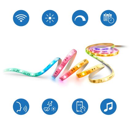 Philips - LED RGBIC zatemljiv trak SMART STRIP 3m LED/13W/230V 2700-6500K Wi-Fi