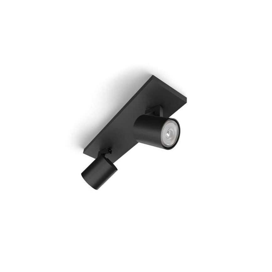 Philips - LED RGBW točkovno svetilo RUNNER z možnostjo zatemnitve 2xGU10/6,5W/230V 2700-6500K črna