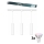 Philips - LED RGBW zatemljiv lestenec na kablu v tirnem sistemu EASYLINK HUE 3xGU10/4,7W/230V 2200-6500K 1m bela