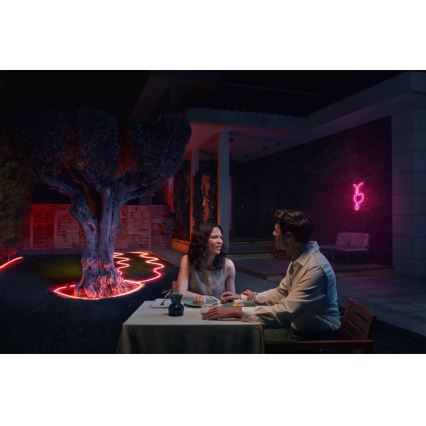 Philips - LED RGBW zunanji zatemnljiv trak Hue NEON 5m LED/30W/230V 2200-6500K IP67 + senzor gibanja