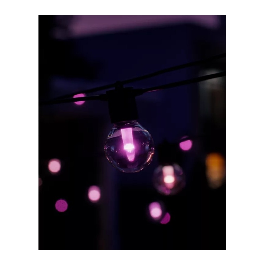 Philips - LED RGBW zatemljiv zunanji svetlobni niz Hue FESTAVIA 30 LED 21 m IP65