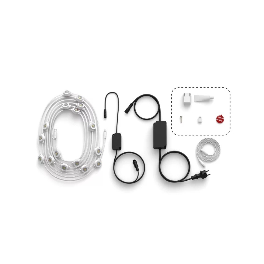 Philips - LED RGBW zatemljiv zunanji niz Hue FESTAVIA 32xLED 18m 1000-20000K IP65