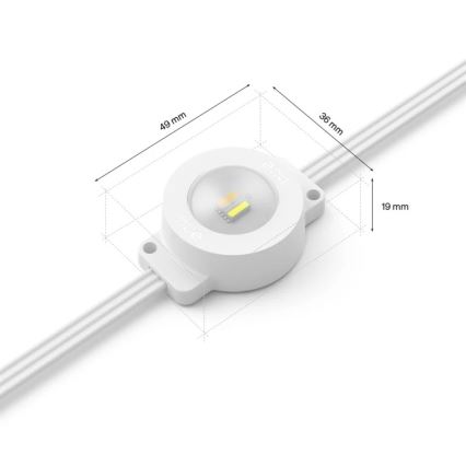 Philips - LED RGBW zatemljiv zunanji niz Hue FESTAVIA 32xLED 18m 1000-20000K IP65
