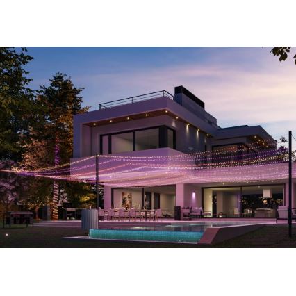 Philips - LED RGBW zatemljiv zunanji niz HUE WHITE AND COLOR AMBIANCE 500 LED-diod 44,4 m 2000–6500 K IP54