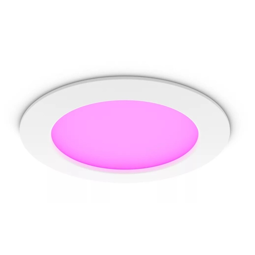 Philips - LED RGBW Zatemnitvena kopalniška vgradna svetilka Hue SLIM LED/12W/230V IP44 2200-6500K