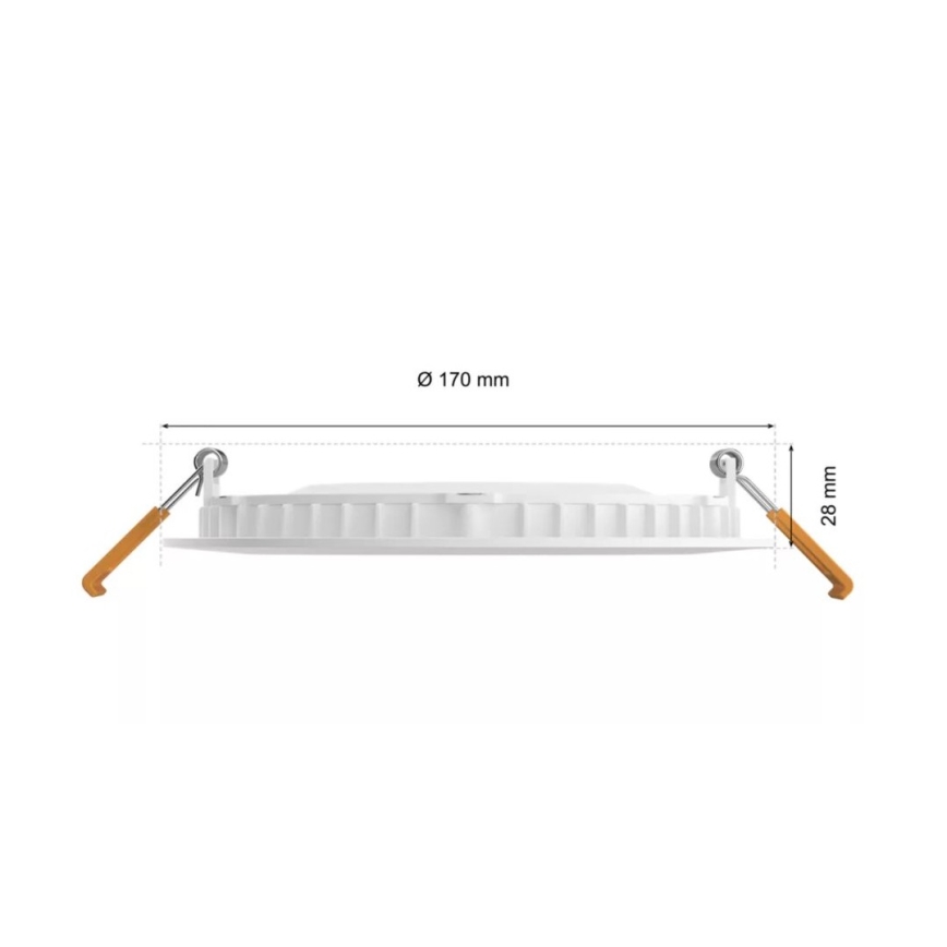 Philips - LED RGBW Zatemnitvena kopalniška vgradna svetilka Hue SLIM LED/12W/230V IP44 2200-6500K