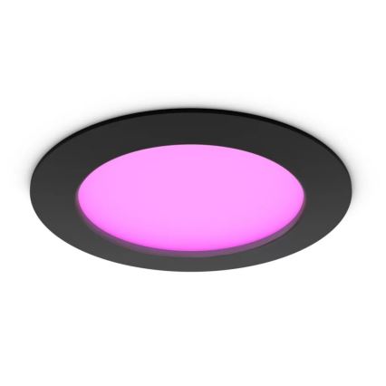 Philips - LED RGBW Zatemnitvena kopalniška vgradna svetilka Hue SLIM LED/12W/230V IP44 2200-6500K