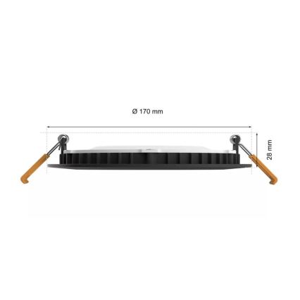 Philips - LED RGBW Zatemnitvena kopalniška vgradna svetilka Hue SLIM LED/12W/230V IP44 2200-6500K